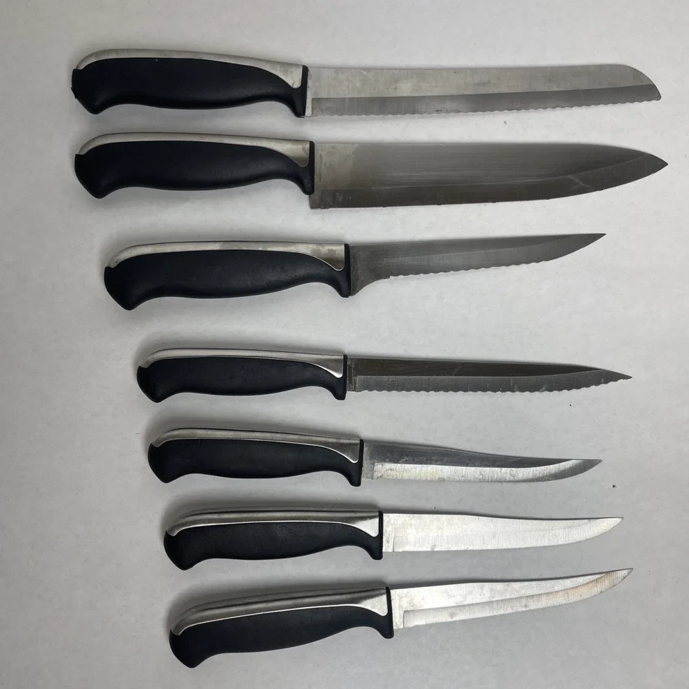 J.A. HENCKELS used knife lot - 7 total (see description for model numbers)
